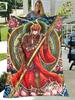 Art Sun Wukong Monkey King Soft Plush Sofa Bed Throwing Cartoon Picnic Blanket Modern Flannel Blanket Printed Comforter Gift
