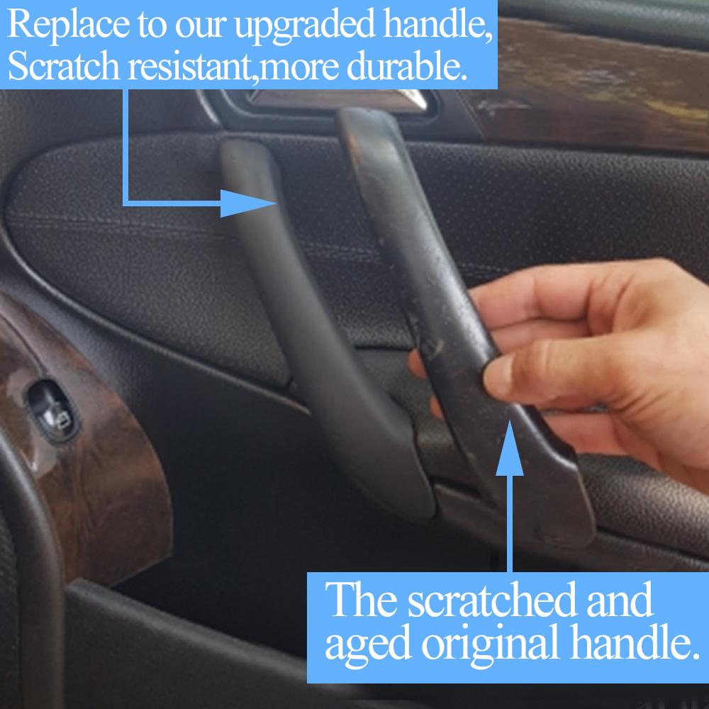Car Front Rear Left Right Inner Door Pull Handle Cover Interior Accessories Handles For Mercedes Benz W203 C Class