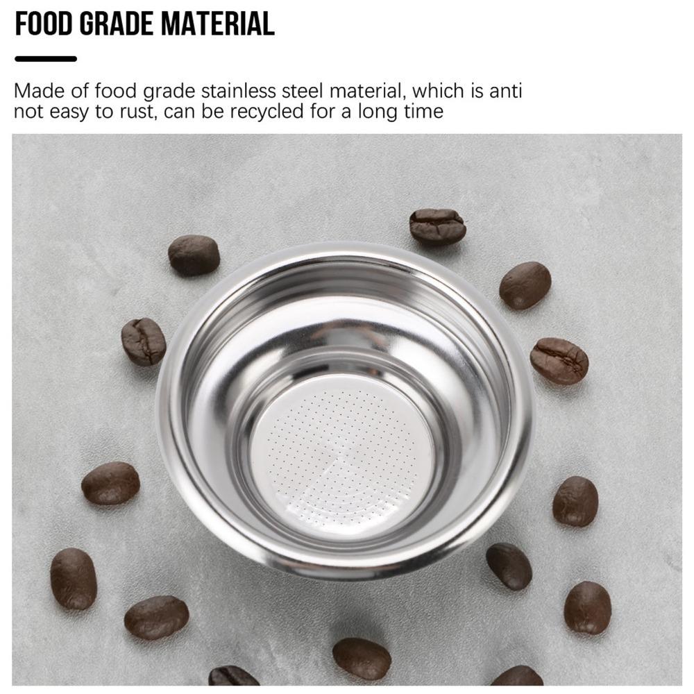 Porous Portafilter Filter Basket Stainless Steel Coffee Powder Filter For Extraction