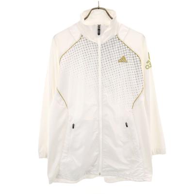 Adidas Mesh Switching Track Jacket L White Men's Used