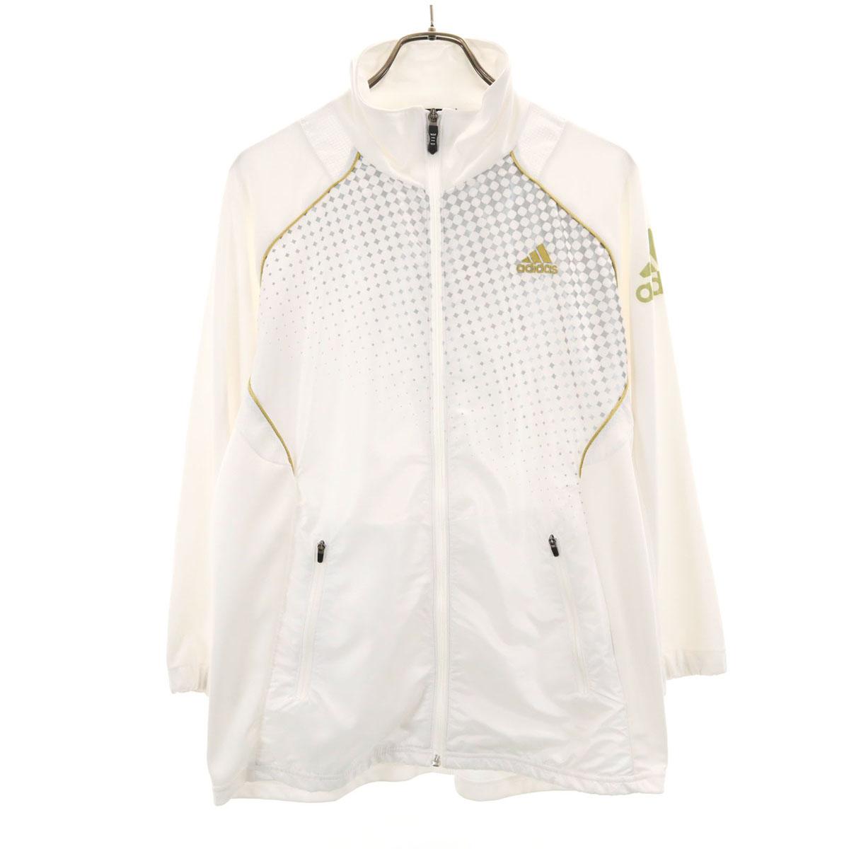 

adidas сетчатая куртка-трек L белая мужская б/у