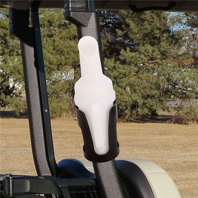 HOES-2X For Golf Cart Sand Bottle For EZGO Club Car Divot Filler Sand Bottle Kit With Rattle Proof Holder For Golf B