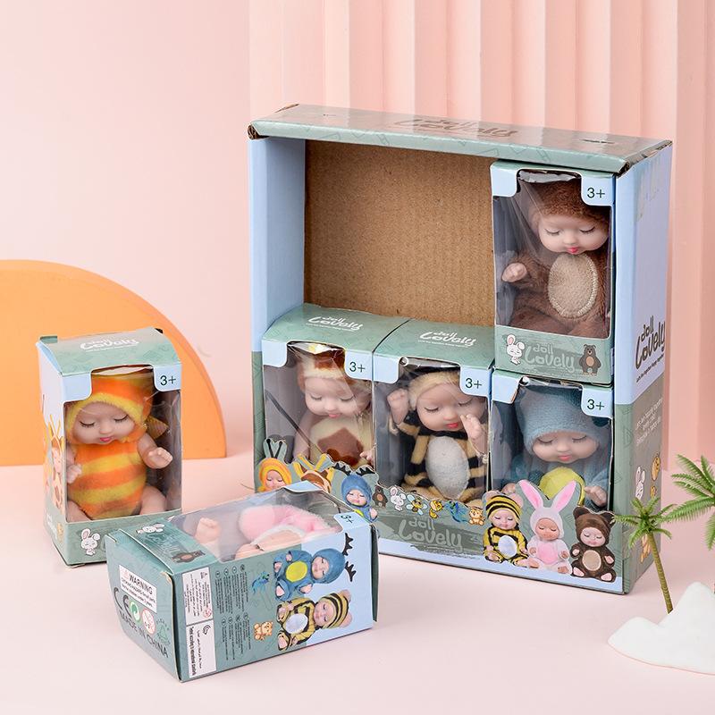 Reborn Doll Kit Toy Analog Princess Doll Toy Mini Cute Sleep Baby with Clothes Accessories Birthday Gift Children's Gift