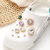 Heart Bow Gemstone Shoe Charms: DIY Detachable Accessories for Crocs and More