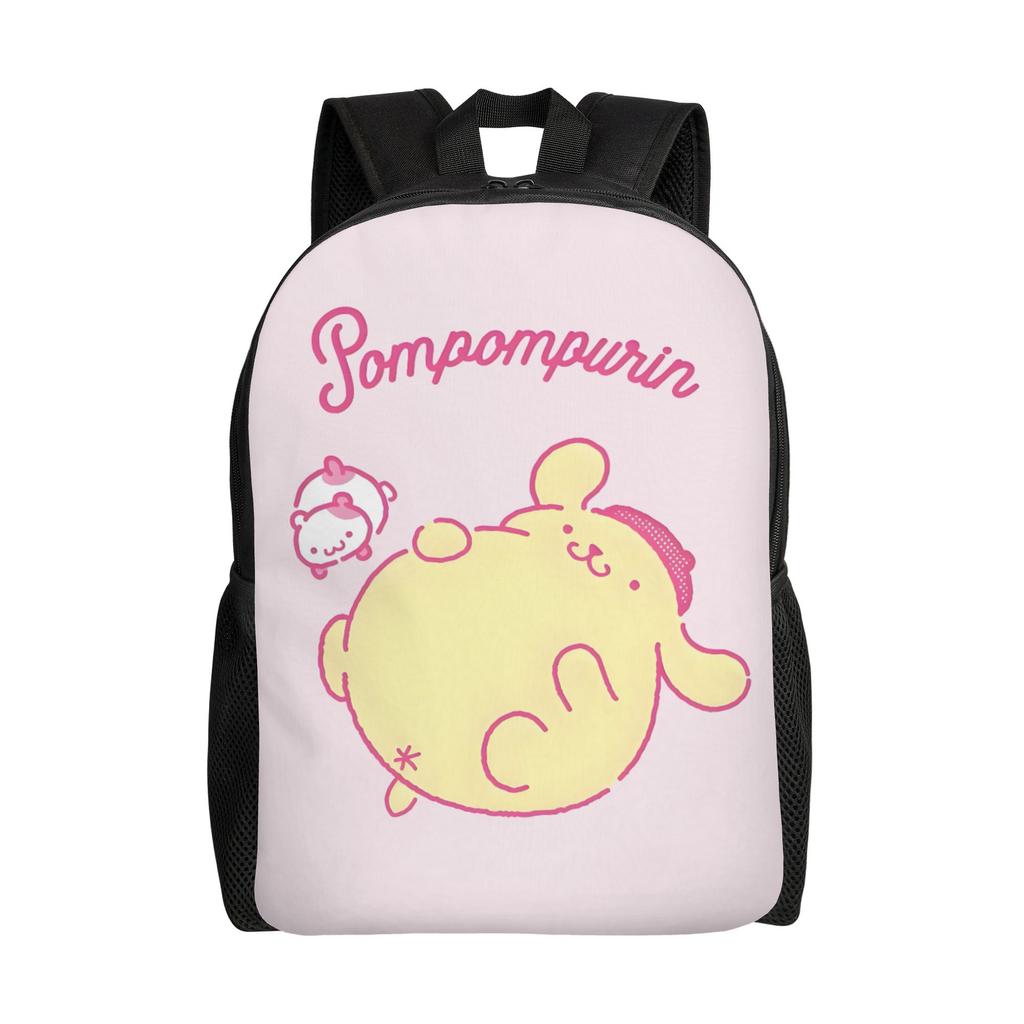 P-Pompompurines Laptop Backpack Men Women Basic Bookbag for School College Students Dog Cartoon Bags