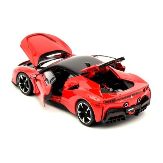 Bburago 1/24 Ferrari SF90 Stradale Red [Engine room open version] / Mini car die-cast car finished product 18-26028 (CN)