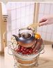 Clay Teapot with Lid and Handle for Electric or Charcoal Stove