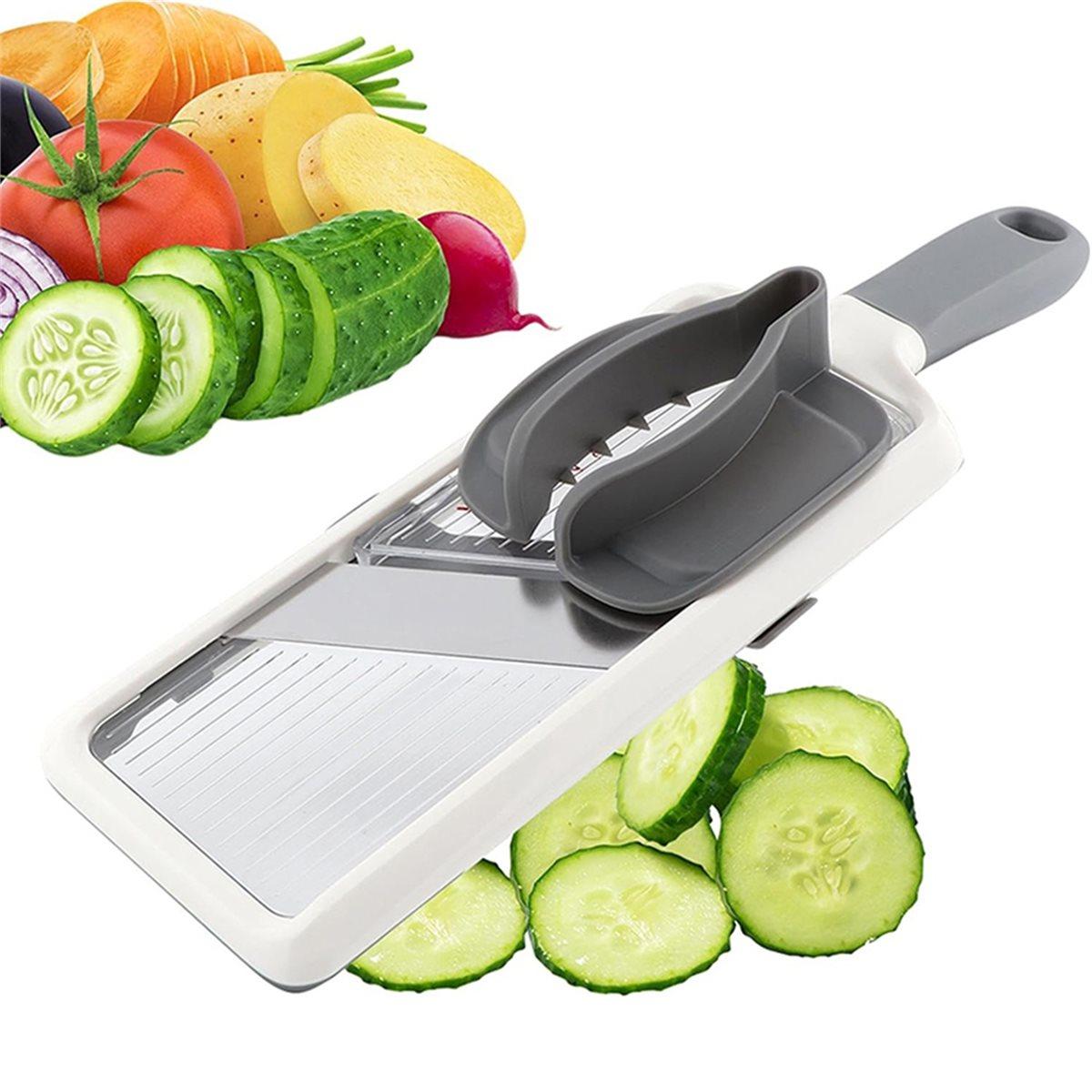 

Multi Handheld Mandoline Slicer with Adjustable Stainless Steel Blade Kitchen Veggie Chopper Cheese Grater China Mainland