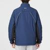 Under Armour Solid Logo Print Straight Zip Jacket Men Outerwear Blue 1364642-408