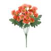 Fun Decor Mums , Artificial Sunset Mums , Artificial Outdoor Sunset Mums Flowers - UV Resistant , Waterproof , Windproof , Fake Fall Flower