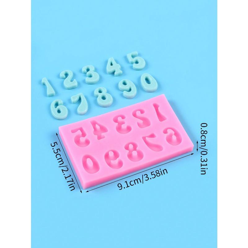 Letter & Number Silicone Mold, Candy Mold, Chocolate Mold, Cake Decorating Tool, Baking Tool, Kitchen Gadget, Kitchen Accessory