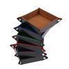 Key Box Pu Leather Folding Dice Tray Box Dice Game Tray For Game Dice Storage Table Board Games