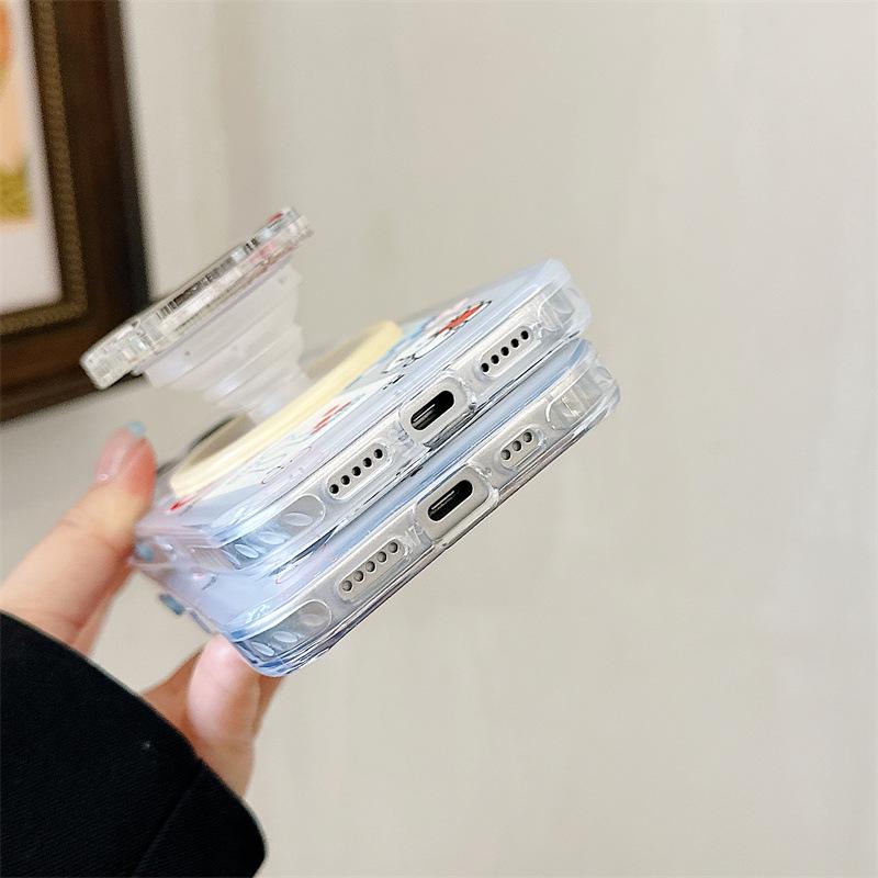 Red Apple Dog Magnetic Stickers for iPhone 17/16 Pro Max/15 Pro Case