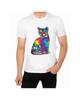 Cat Kitten Watercolor Art T-Shirt for Men Apparel