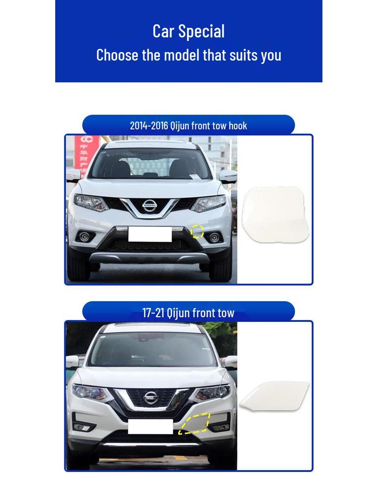 Nissan X-Trail Voorbumperbeschermer & Trekhaakafdekking