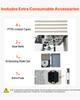 VEVOR Continuous Bag Band Sealing Machine, 6-12 mm Seal Width, Vertical Band Sealer Machine with Roller Printing , Temp & Speed Adjustable