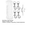 Flag Pole Rope Kit 98 Ft Flagpole Halyard Rope Set Flag Pole Rope with Swivel Hook Clips for Pet Leashes Camping Tents