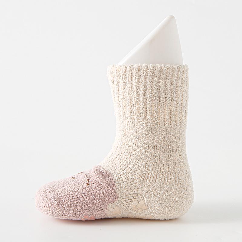 Newborn Baby Coral Fleece Velvet Warm Calf Socks for Spring, Autumn, Winter