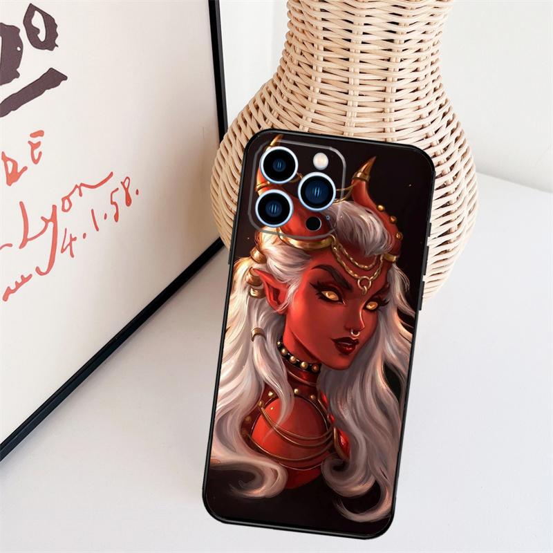 Aesthetic Devil Woman Bad Girl Phone Case For iPhone 17 Pro Max 16 15 11 12 13 14 Pro Max mini 15 16 Plus 16e 17 Air Cover