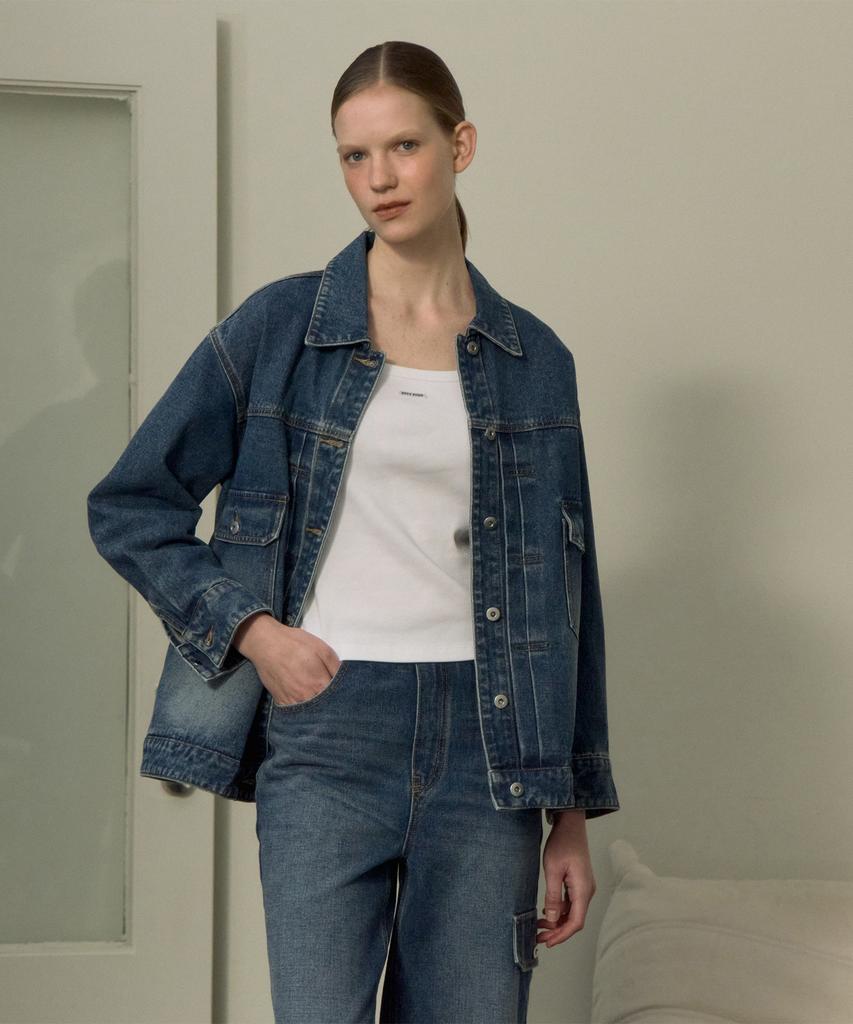 Jucyjudy Boxy Denim Work Jacket Jzjk025A