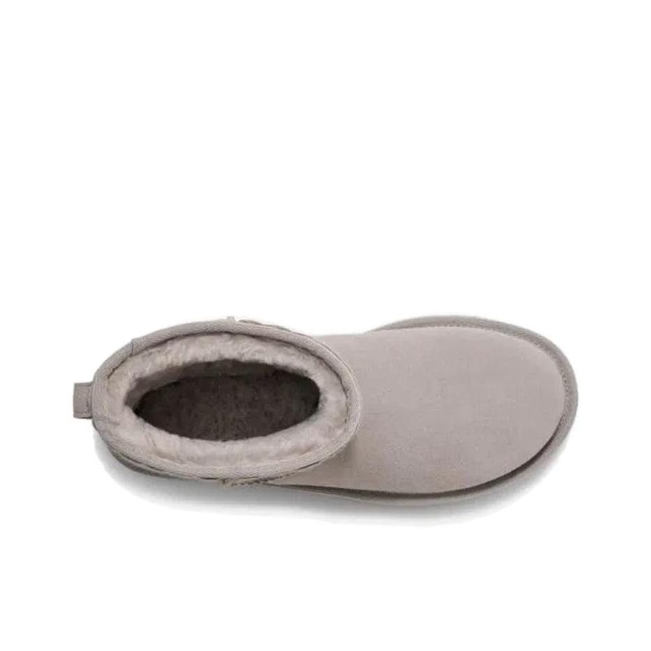 UGG Klassische Mini Bequeme Einfache Schneestiefel Damenstiefel Grau 1170710-CPF