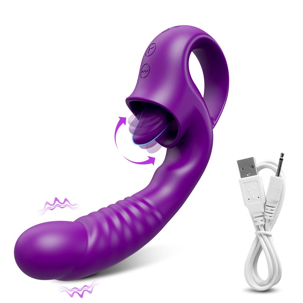 Tongue Licking G-spot Vibrator For Women Clitoris Stimulator Vagina Vibrator Female Masturbator Adult Goods Sex Toy For Women