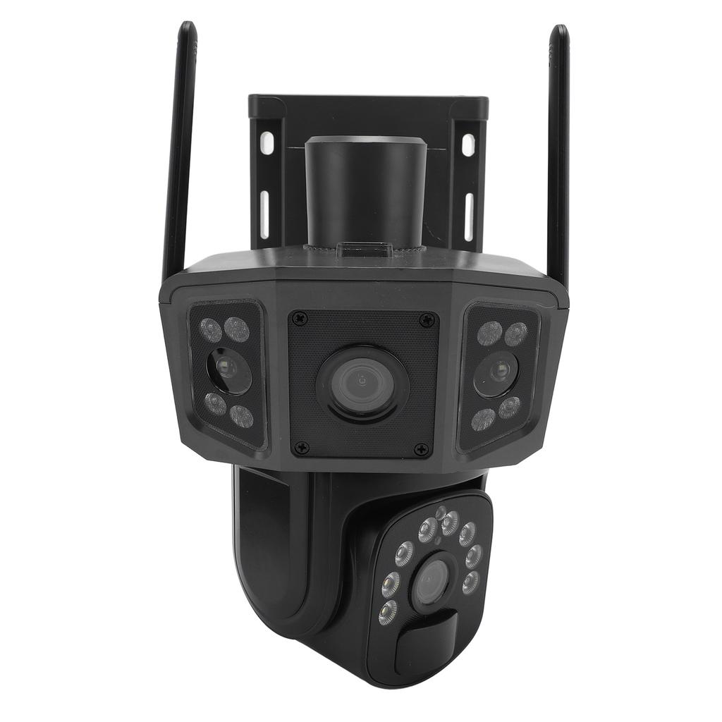 8MP Security Camera Panoramic Auto Tracking Dual Lens Camera Battery Or Solar Panel Low Power Consumption IP66 Water
