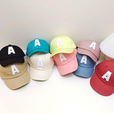Mode Kinder Baseball Cap Buchstabe A Stickerei Einstellbare Baby Cap Kinder Jungen Mädchen Hip Hop Sonnenhut