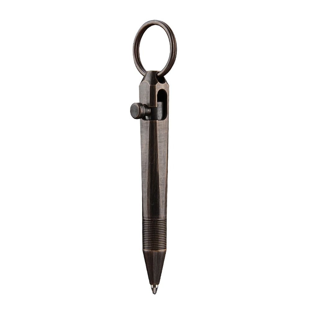 All-Metal Mini Brass Pen Easy Carry Neutral Ballpoint Pen Travel Pocket Pen  Writing Instruments