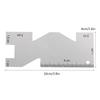 Accurate Metal Measuring Gauge Lightweight Measuring Ruler DIY Projects Quilting Ruler  Handicraft