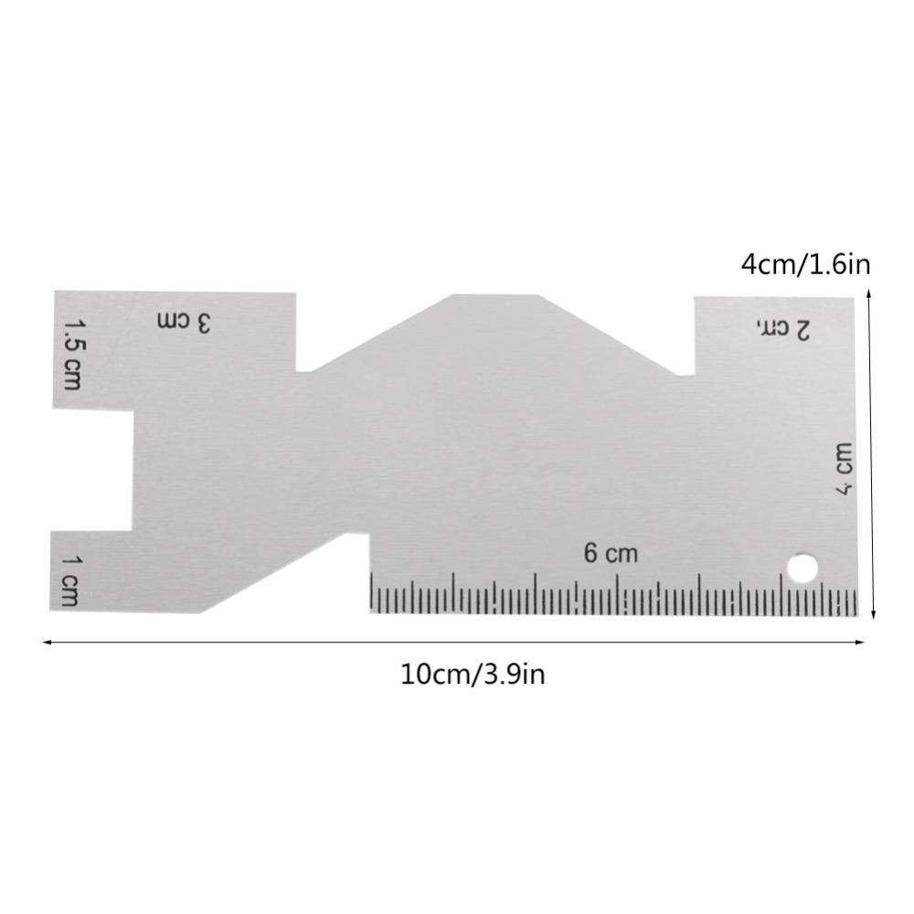 Accurate Metal Measuring Gauge Lightweight Measuring Ruler DIY Projects Quilting Ruler  Handicraft