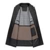 Brand Windbreaker Jacket for Middle-aged Men - Thick, Warm Autumn/Winter Coat with Detachable Liner