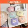 32191 Lovely Heart Pattern Cotton Storage Bag Cosmetic Pouch Mini Wallet Sanitary Napkin Holder Female Accessories