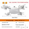 Integrated LED Ceiling Fan Light with E27 Screw for Restaurants and Homes