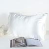 Doublesided Imitation Silk Soft Silky Pillowcase Solid Color Envelope Design