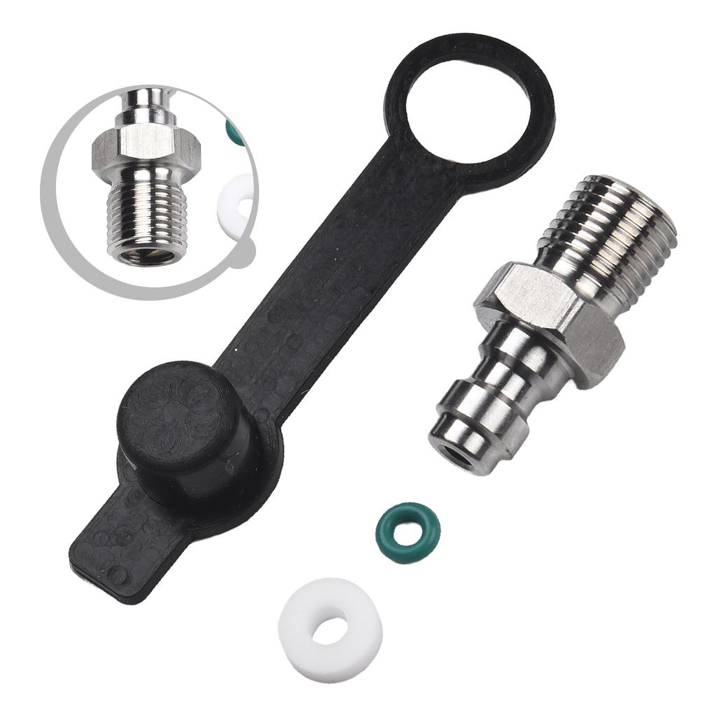 Quick Connector Kit Air Hose Fitting With Thread 8Mm Male Valve For Air Hose Accessories Easy Installation