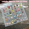 Molde de Muñeca Kawaii 3D Labubu Osito Decoraciones para Uñas Arte de Uñas Diseño DIY Uñas Arte de Uñas Molde para Estampación Molde para Manicura