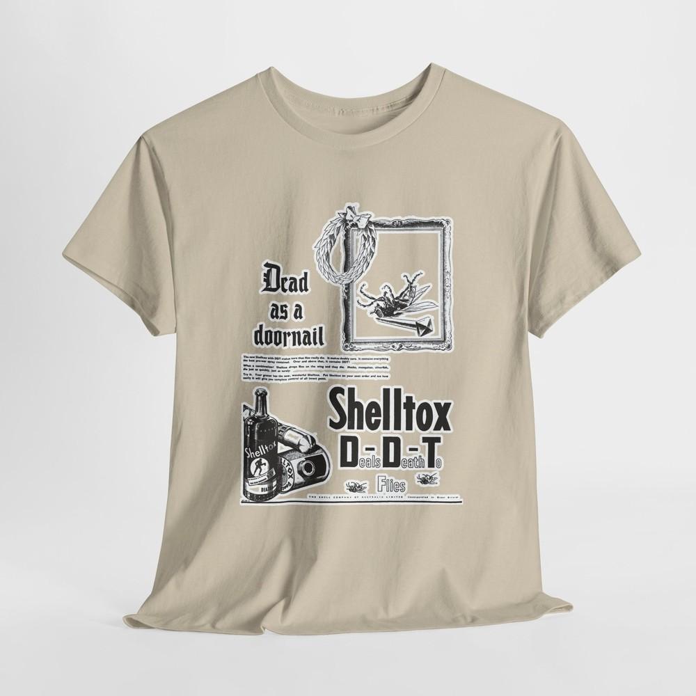 

Vintage Advertising 1947 Shelltox Insecticide Advertisement Unisex Cotton Tshirt Tops Tee S