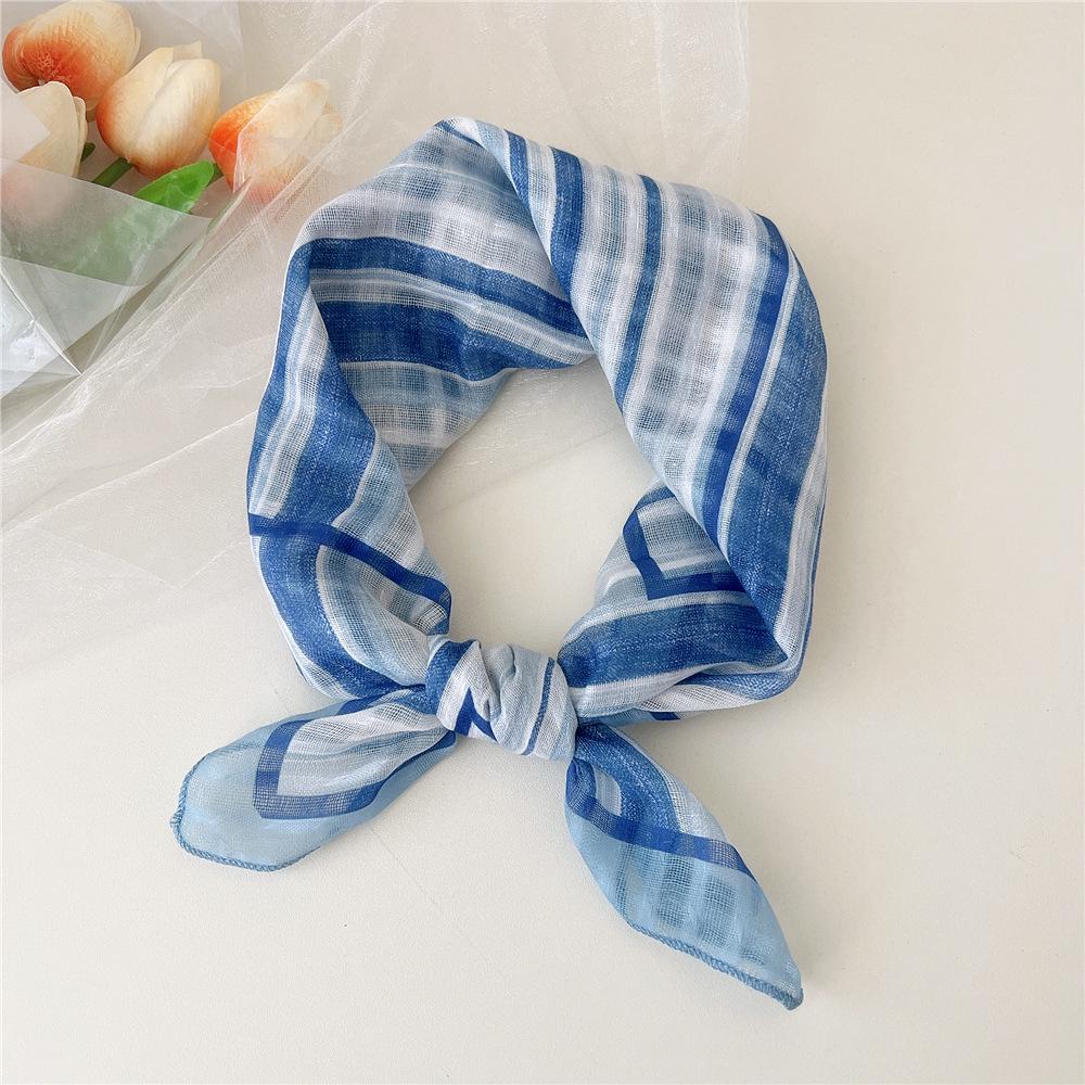 Versatile Cotton Linen Silk Scarf - Women's Fashionable Neck & Headscarf for Spring & Autumn