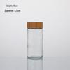 Bamboo Lid Glass Spice Jar with Flip-Top