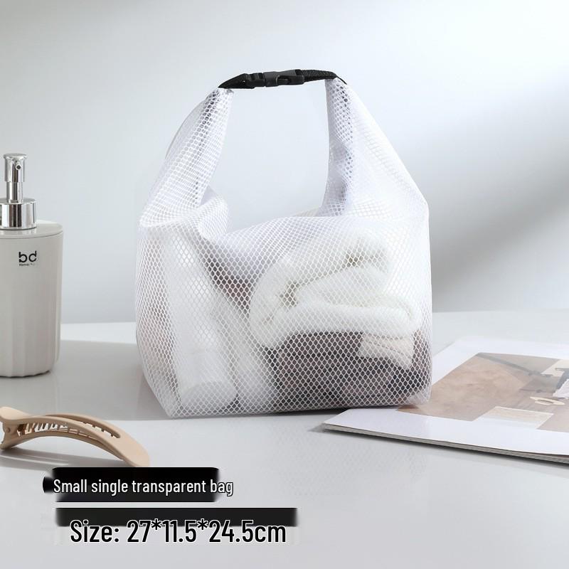Large Capacity Mesh Beach Tote Bag for Outdoor Use