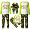 Christmas Family Matching Sets Pajamas, Loungewear Outfits,Family Matching Long Sleeve Tops+Pants Set