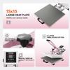 Heat Press Machine 15x15 In Slide Out Heat Transfer Machine T-Shirts Pink
