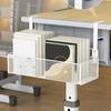 Space Saving Under Desk Basket Easy Install Under Desk Hanging Organization Basket Sturdy Carbon Steel Holder