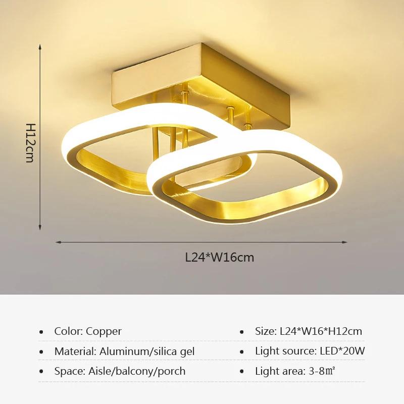 Modern LED Aisle Ceiling Lights Nodic Home Lighting Led Surface Mounted for Bedroom Living Room Corridor Light Balcony Lights