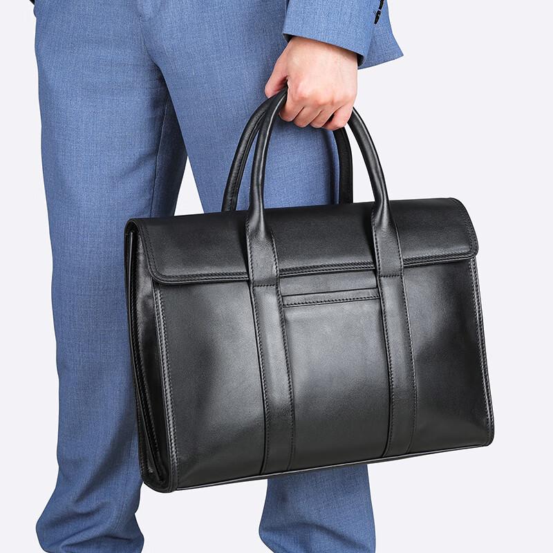 Мужской кожаный портфель Milin One Size