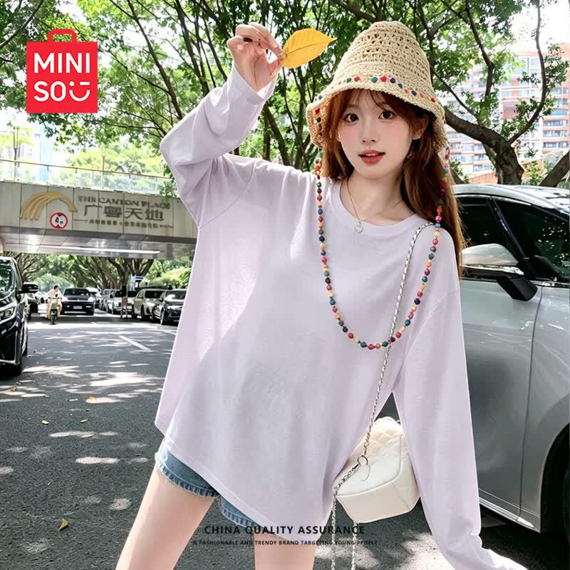 MINISO Women's Breathable Sun Protection Long Sleeve Top