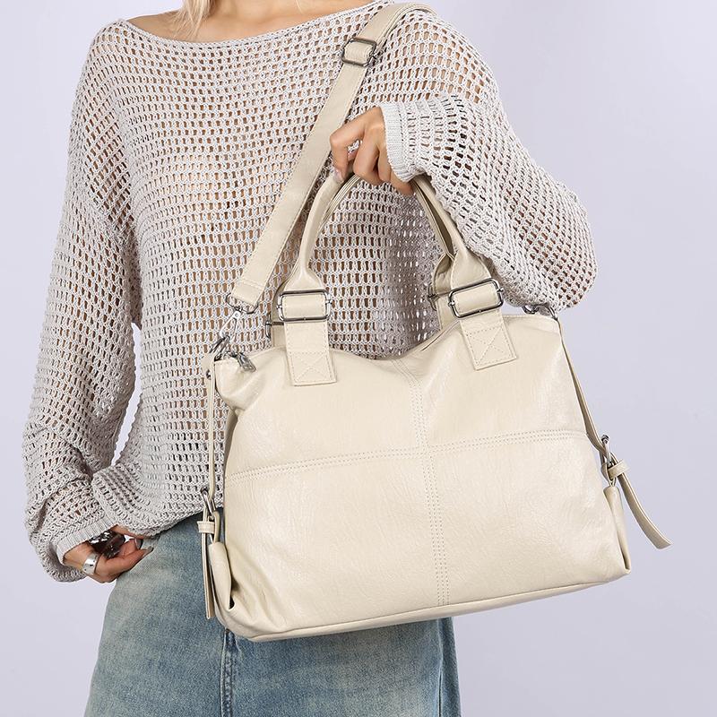 Women's Fashi PU Leather Shoulder Bags Multi-Way Crossbody Purse Handbags Top Handle Tote for Girls Office Travel Shopping Bag