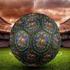Dinosaur Glass Scene Round Football Size 5 Adult Ball Suitable for Training Matches and Outdoor Team.
