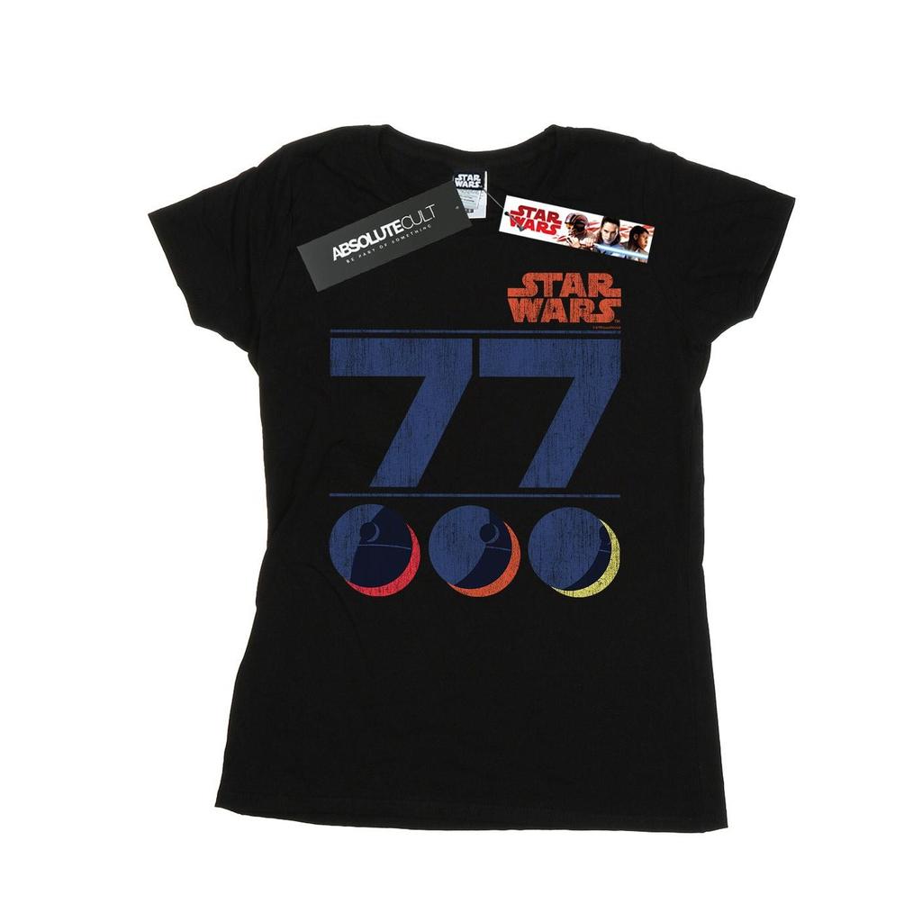Star Wars Womens/Ladies Retro 77 Death Star Cotton T-Shirt